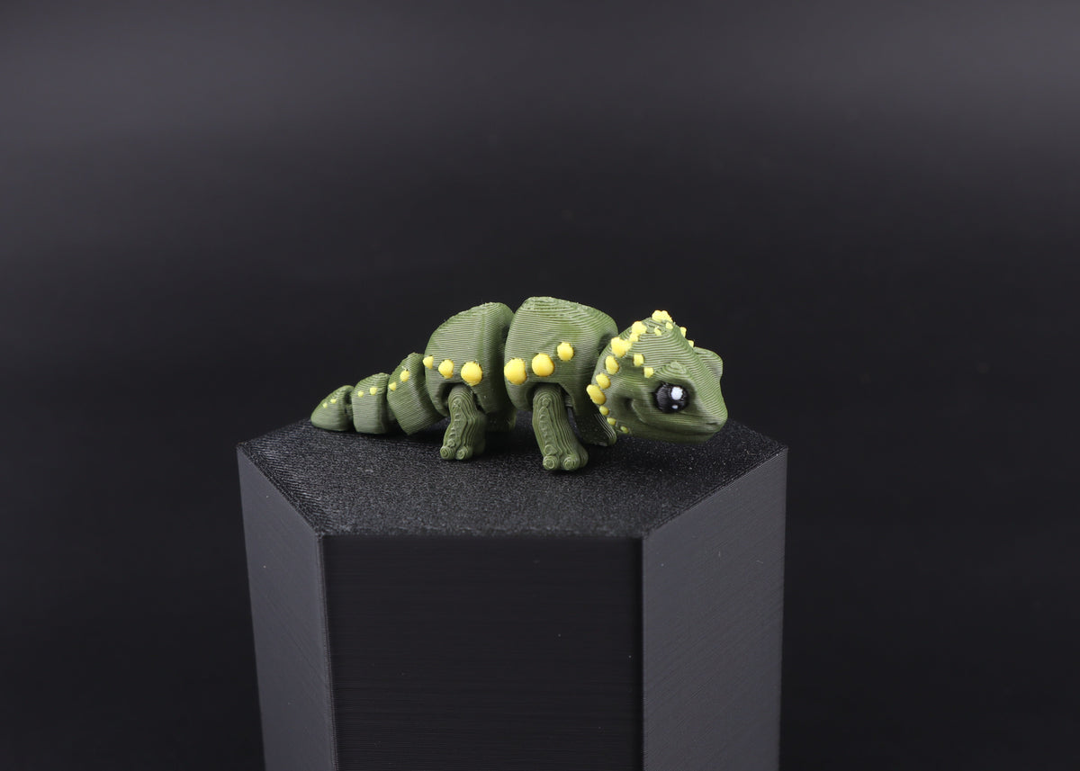 3D Printed Mini Reptile and Amphibian Fidget Toy Set – Articulated Classroom Reward Gift