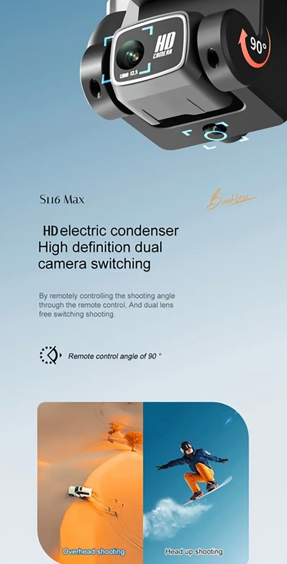S116 MAX Dual Camera Drone