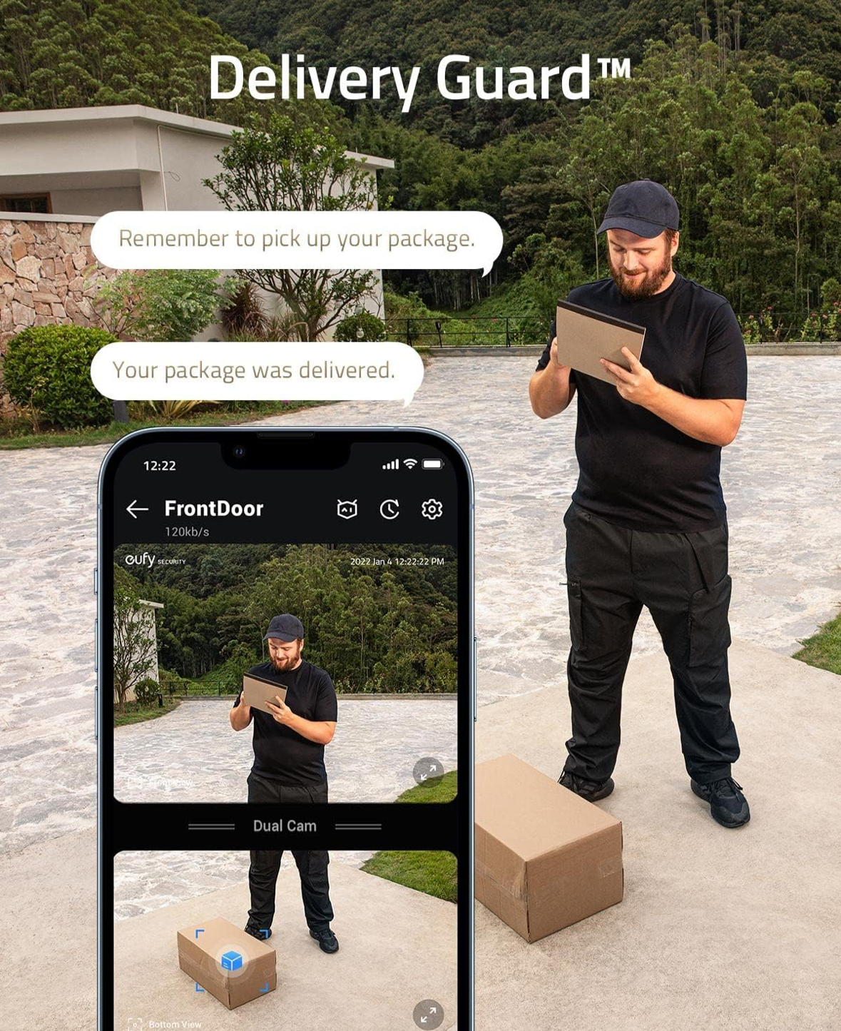eufy Security Dual Cam Video Doorbell (Wired) S330 with Chime