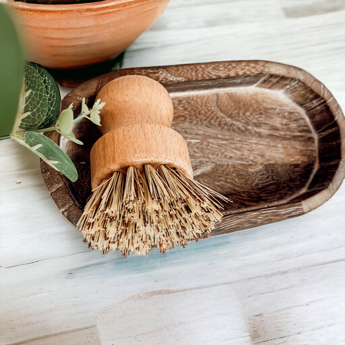 Handmade Rustic Wood Tray For Two 16oz Dispensers And Vanity Countertop Tray