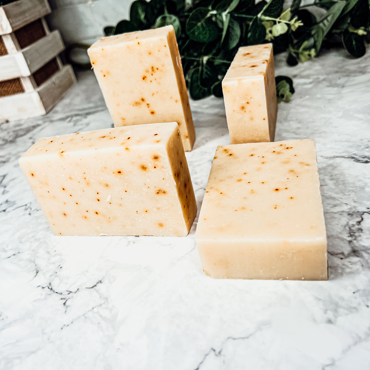 Natural Olive Pomace Carrot Sunflower Citrus Moisturizing Soap Bar Handmade