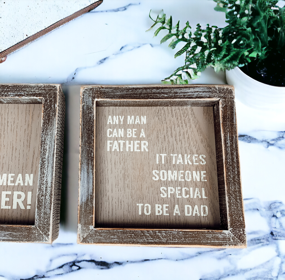 Someone Special 5 Inch Wooden Framed Sign Dad Gift Rustic Small Home Decor Table Shelf Plaque