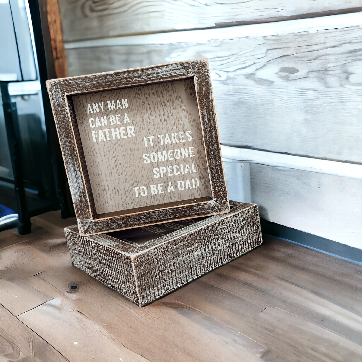 Someone Special 5 Inch Wooden Framed Sign Dad Gift Rustic Small Home Decor Table Shelf Plaque