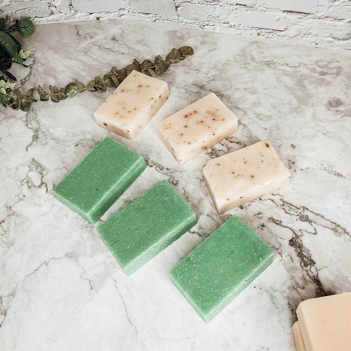 Tea Tree Mint Exfoliating Soap Bar With Peppermint Leaves Shea Butter Natural Oils Refreshing
