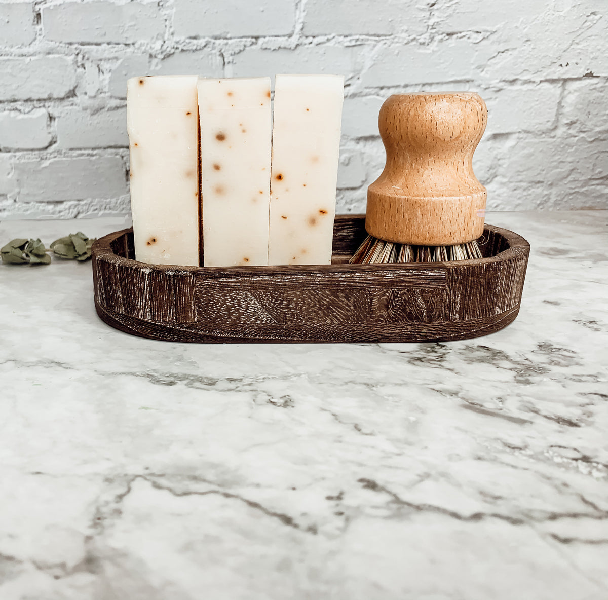 Tea Tree Mint Exfoliating Soap Bar With Peppermint Leaves Shea Butter Natural Oils Refreshing