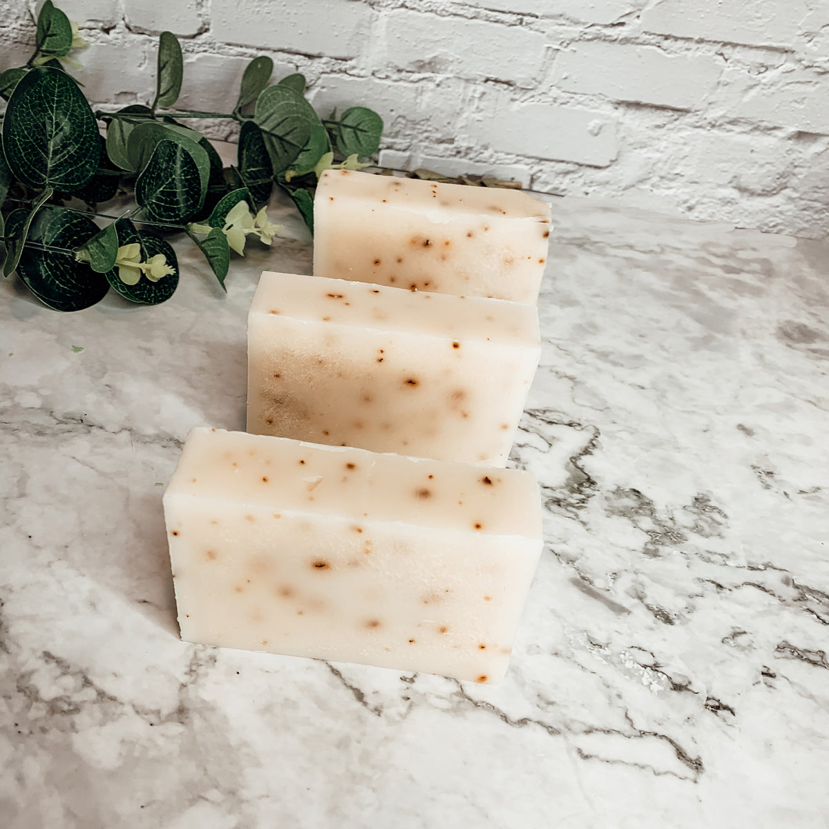 Tea Tree Mint Exfoliating Soap Bar With Peppermint Leaves Shea Butter Natural Oils Refreshing