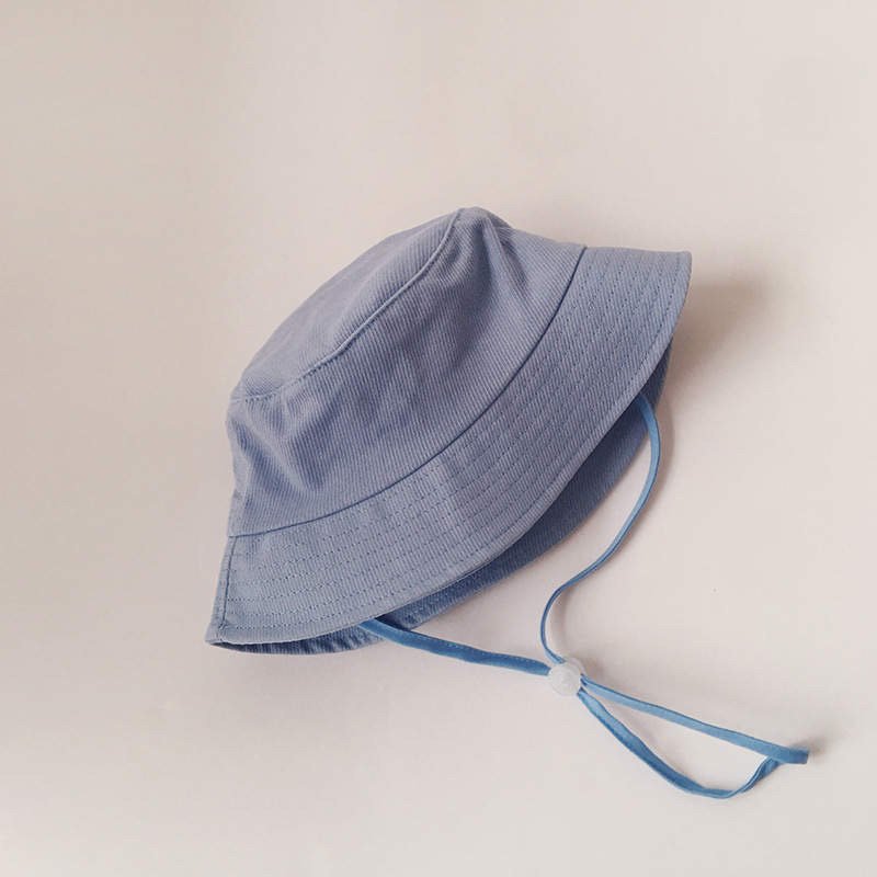 Sombrero de Sol de Lino para Niños – Sombrero Tipo Pescador para Niños Pequeños con Correa Ajustable