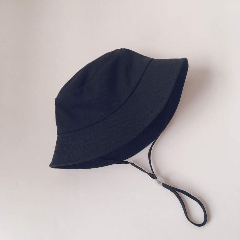Sombrero de Sol de Lino para Niños – Sombrero Tipo Pescador para Niños Pequeños con Correa Ajustable
