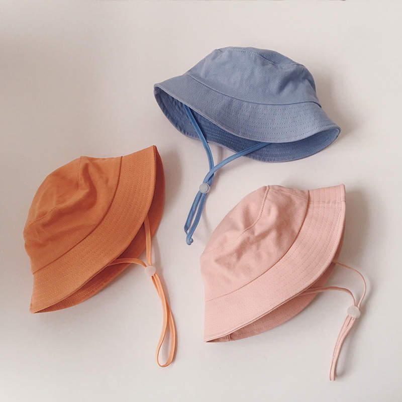 Sombrero de Sol de Lino para Niños – Sombrero Tipo Pescador para Niños Pequeños con Correa Ajustable