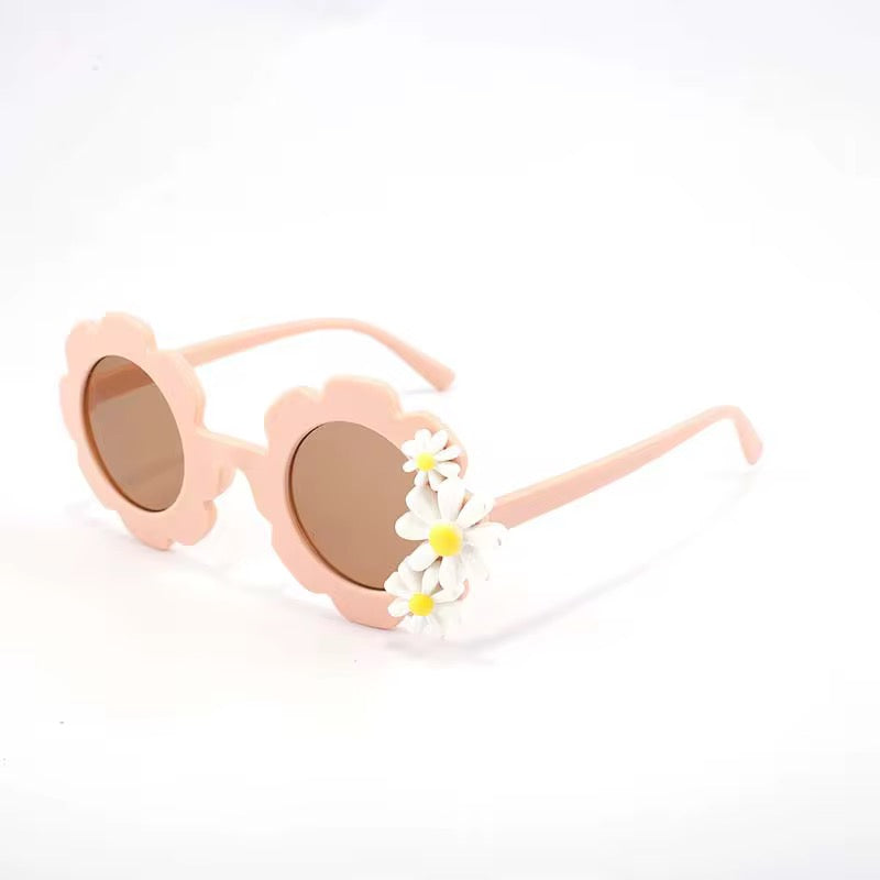 Gafas de sol UV400 de flores para niños | Gafas de sol retro para niños pequeños | Margarita