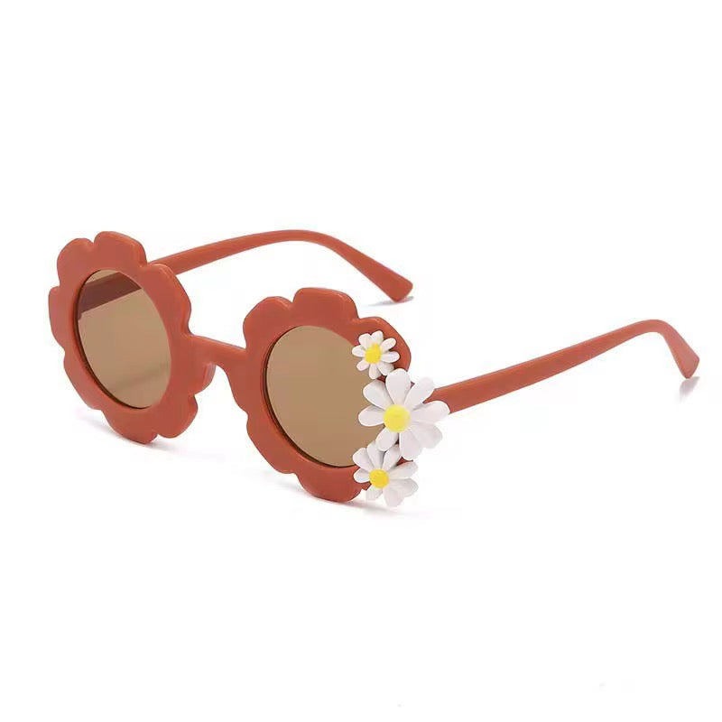 Gafas de sol UV400 de flores para niños | Gafas de sol retro para niños pequeños | Margarita