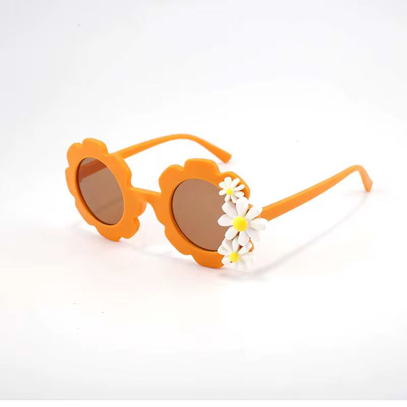 Gafas de sol UV400 de flores para niños | Gafas de sol retro para niños pequeños | Margarita