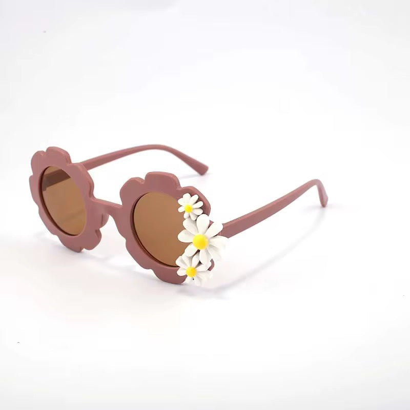 Gafas de sol UV400 de flores para niños | Gafas de sol retro para niños pequeños | Margarita