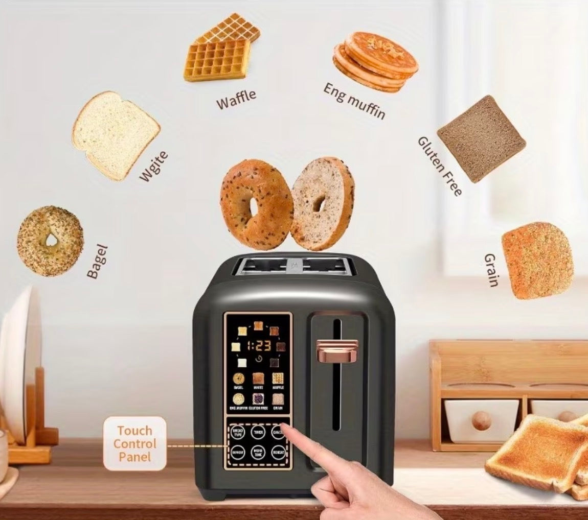 2 Slice Toaster - Stainless Steel - Touchscreen Display