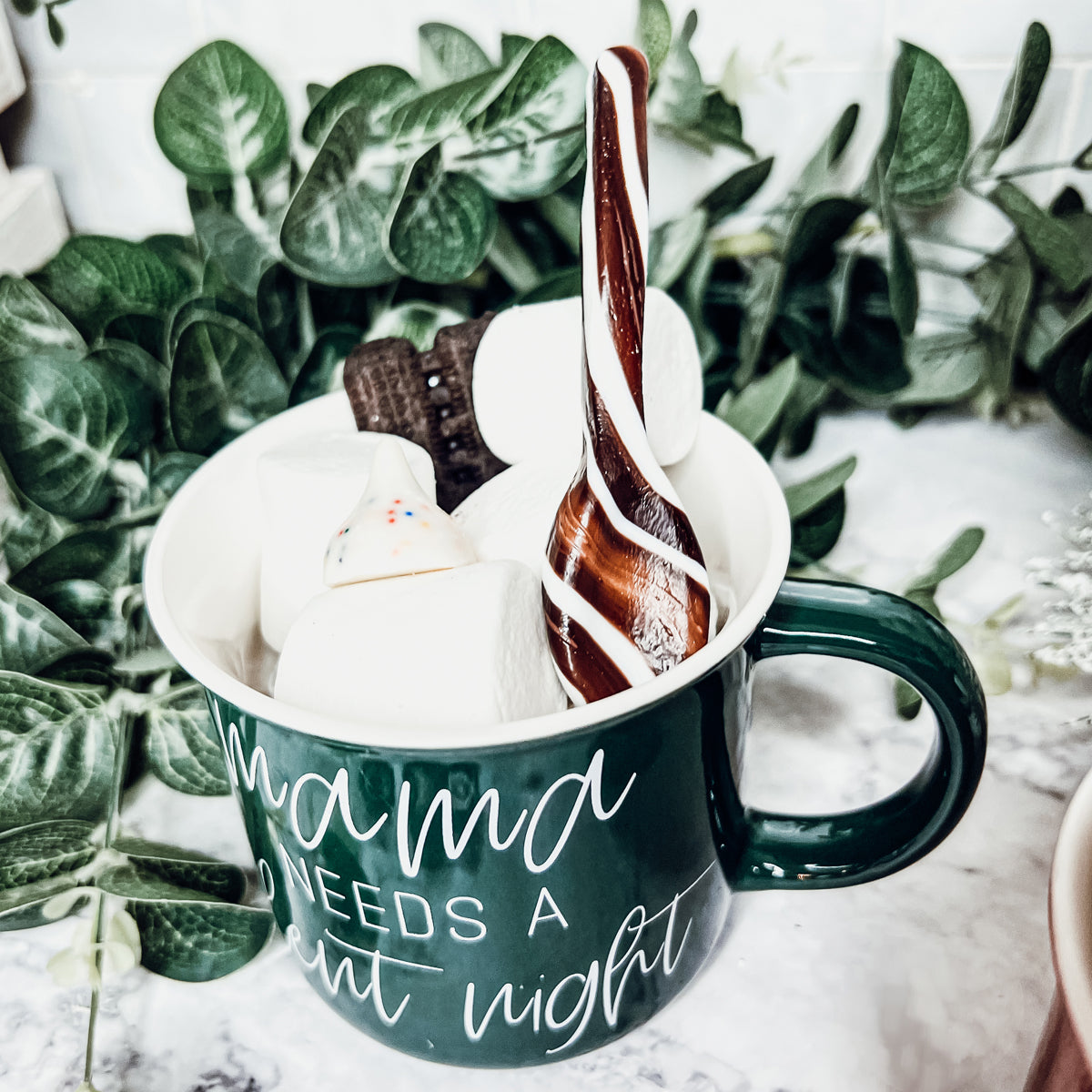 Edible Spoons 3 Flavors Peppermint Cinnamon Hot Cocoa Holiday Party Treats