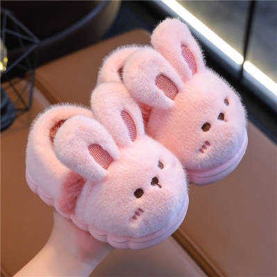 Pantuflas peludas para niños | Zapatillas de casa de animales de oso y conejo