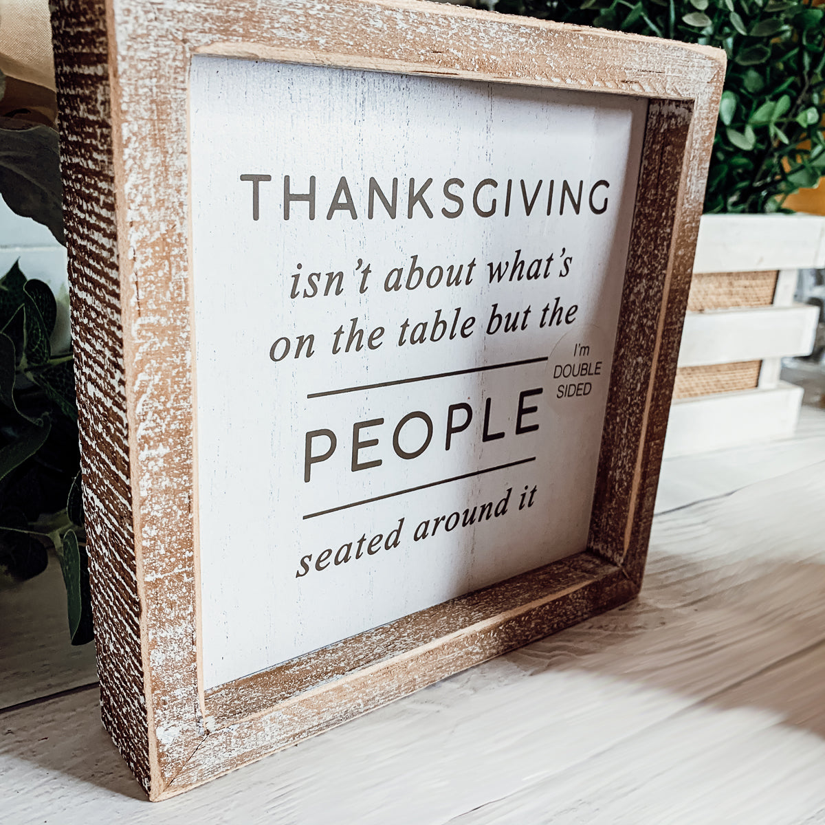 Double-Sided Halloween To Thanksgiving Reversible Porch Sign 2-in-1 Fall Decor