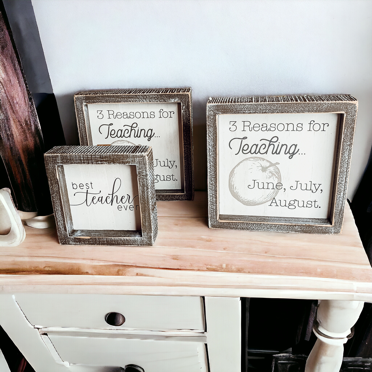 Funny Teacher Sign 3 Reasons For Teaching Classroom Wall Decor Teacher Gift Graduation Present