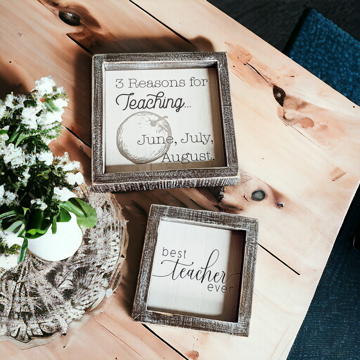 Funny Teacher Sign 3 Reasons For Teaching Classroom Wall Decor Teacher Gift Graduation Present