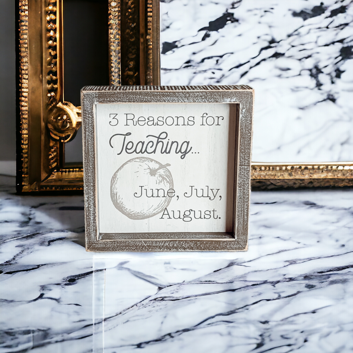 Funny Teacher Sign 3 Reasons For Teaching Classroom Wall Decor Teacher Gift Graduation Present
