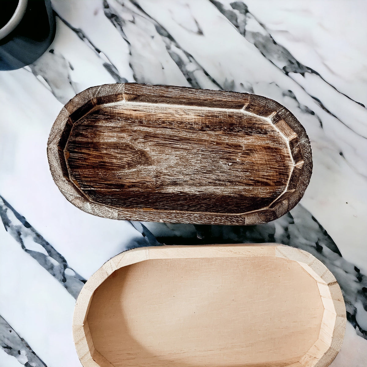 Handmade Rustic Wood Tray For Two 16oz Dispensers And Vanity Countertop Tray
