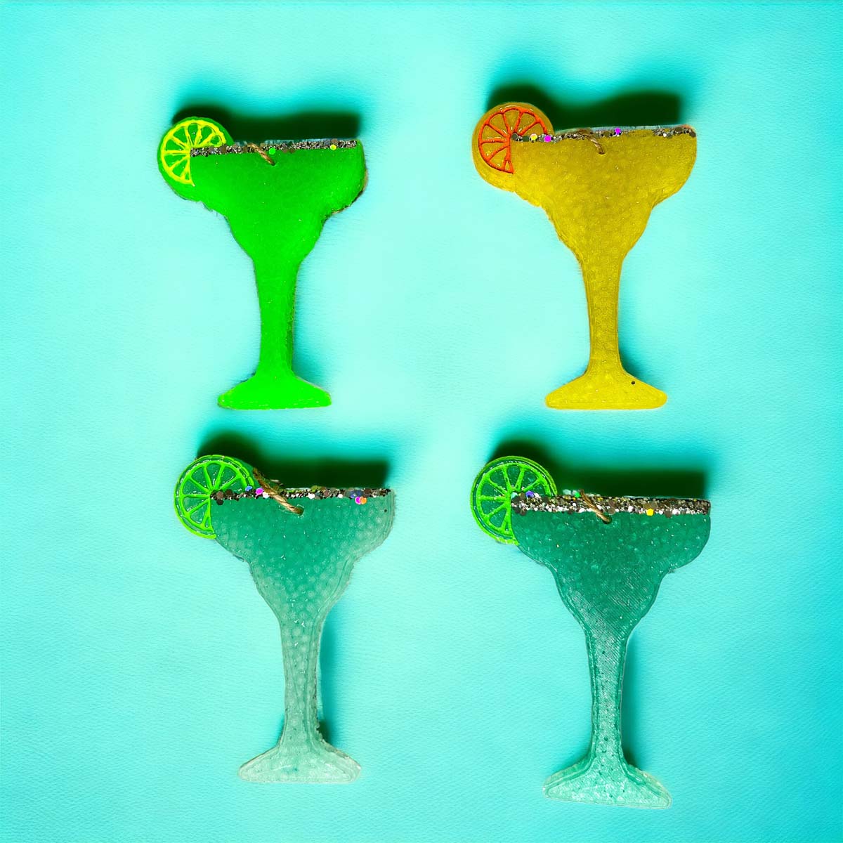 Margarita Car Air Freshener Scented Lime Cocktail Design Summer Car Freshie For Auto