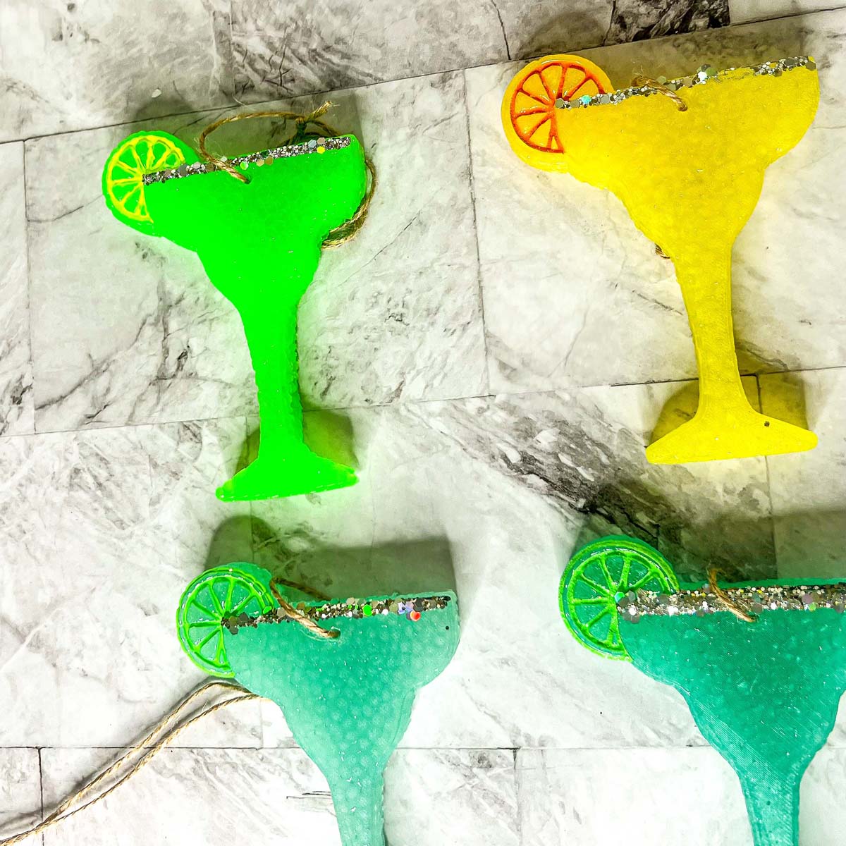 Margarita Car Air Freshener Scented Lime Cocktail Design Summer Car Freshie For Auto