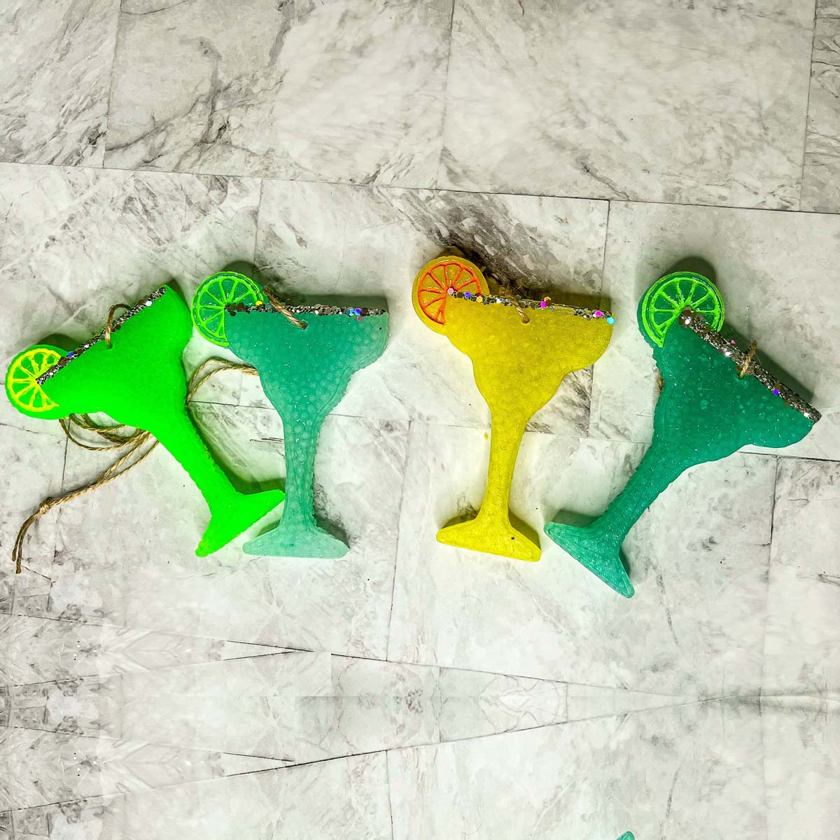Margarita Car Air Freshener Scented Lime Cocktail Design Summer Car Freshie For Auto