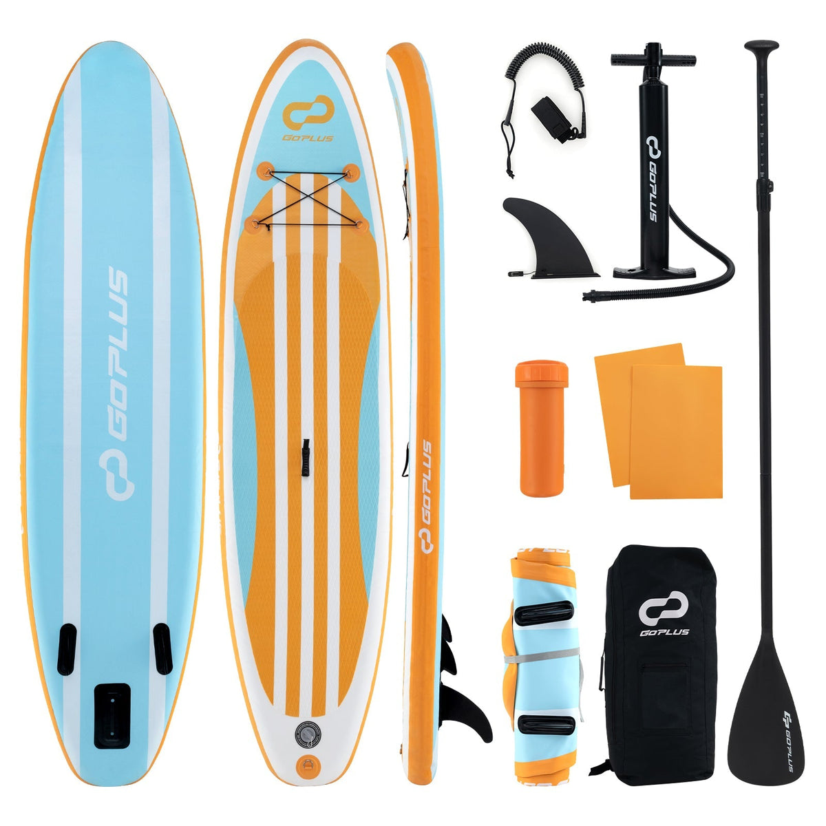 Tabla de paddle surf inflable con remo ajustable y 3 quillas para adultos y jóvenes
