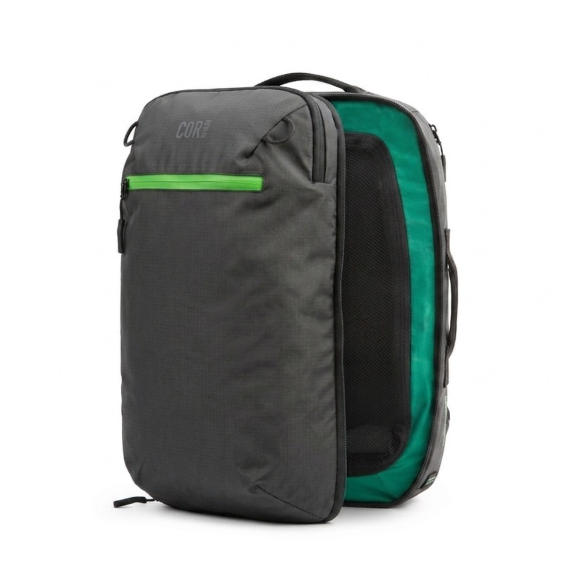 Mochila de viaje Island Hopper 2.0 – Nuevo negro mate | Ligera e impermeable de 28L y 34L