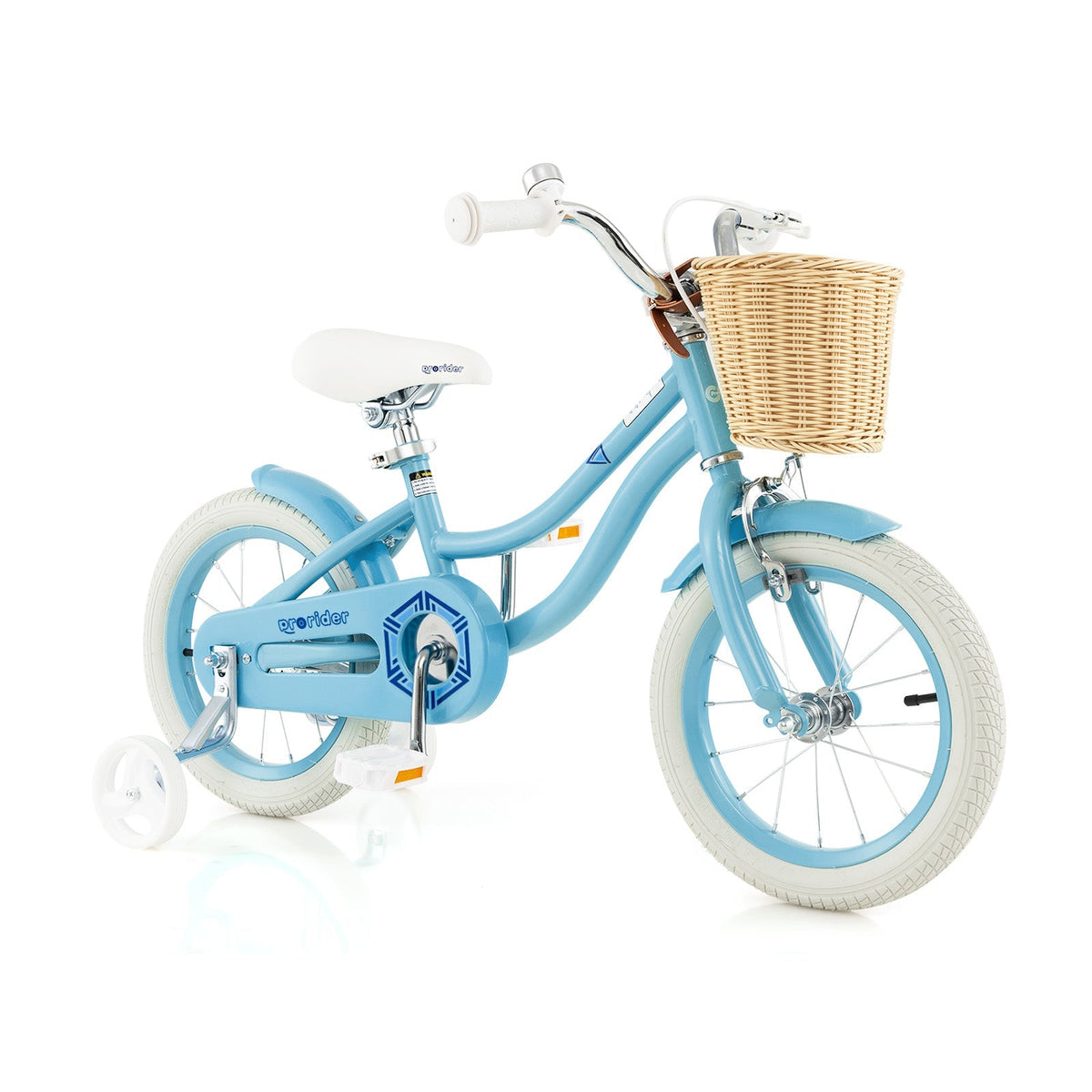 14-Inch Kids Bike with Training Wheels and Adjustable Handlebar Seat