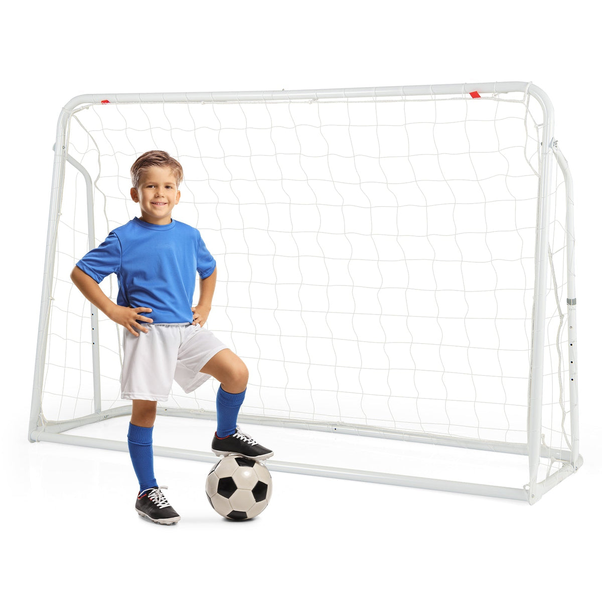 2-in-1 Kids Soccer Rebounder and Soccer Goal with Adjustable Height