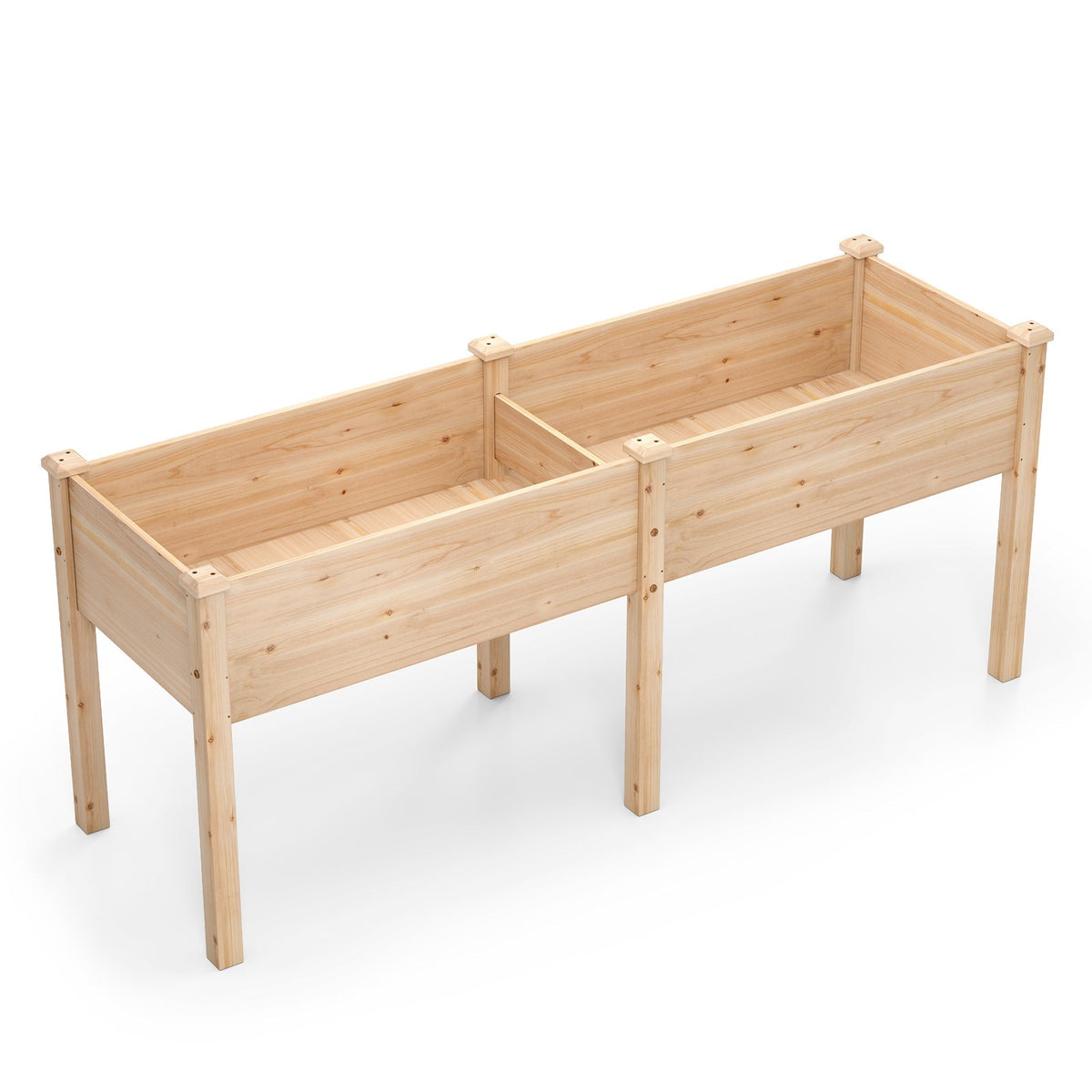 Large Raised Garden Bed with Drainage Holes and 6 Supporting Legs