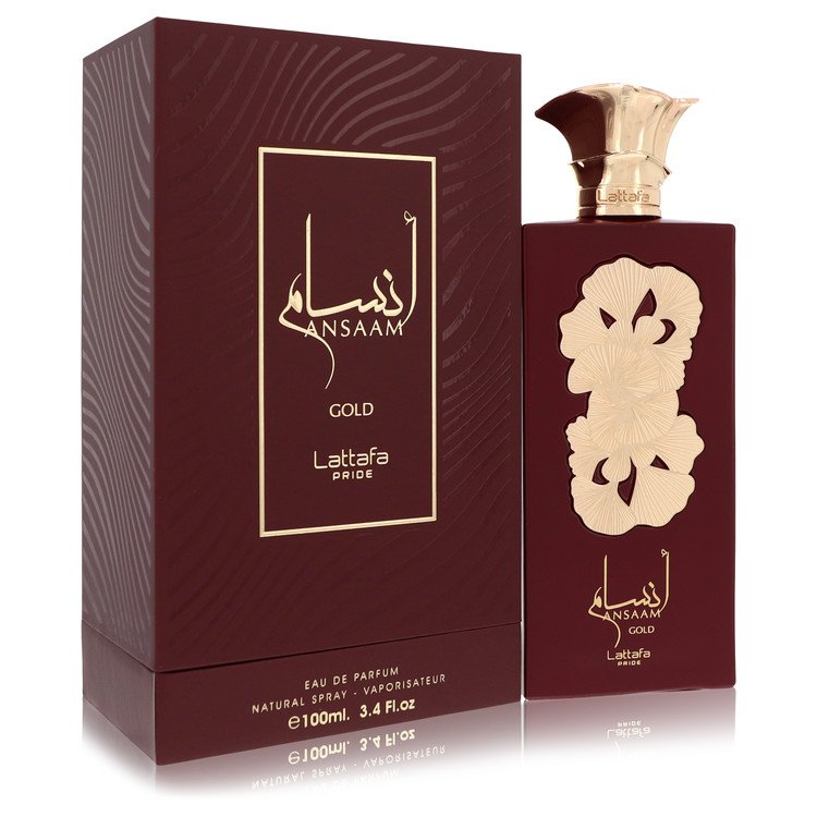 Lattafa Pride Ansaam Gold de Lattafa Eau de Parfum en Spray (Unisex) 3.4 oz para Mujeres
