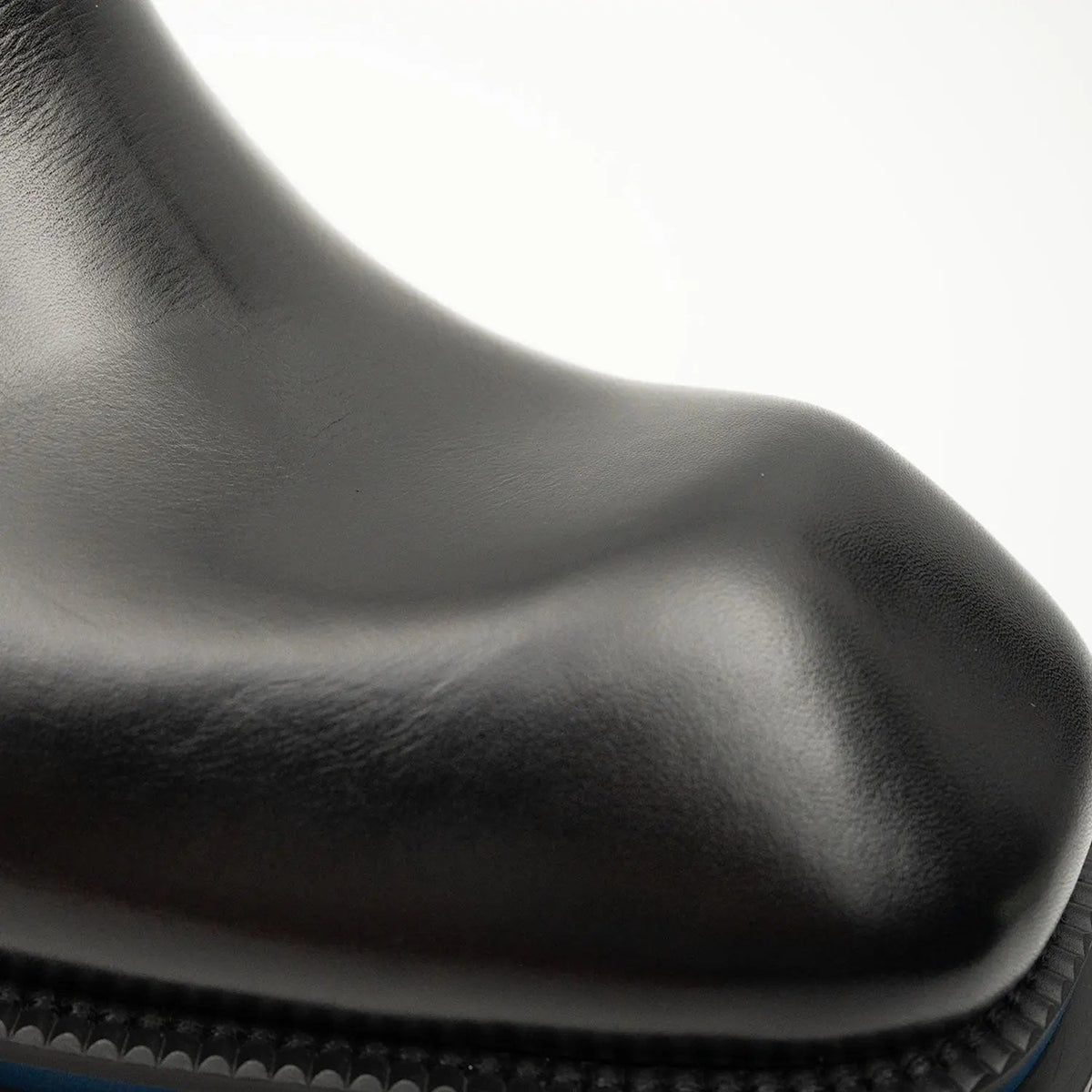 Black Calf Leather Chelsea Boots