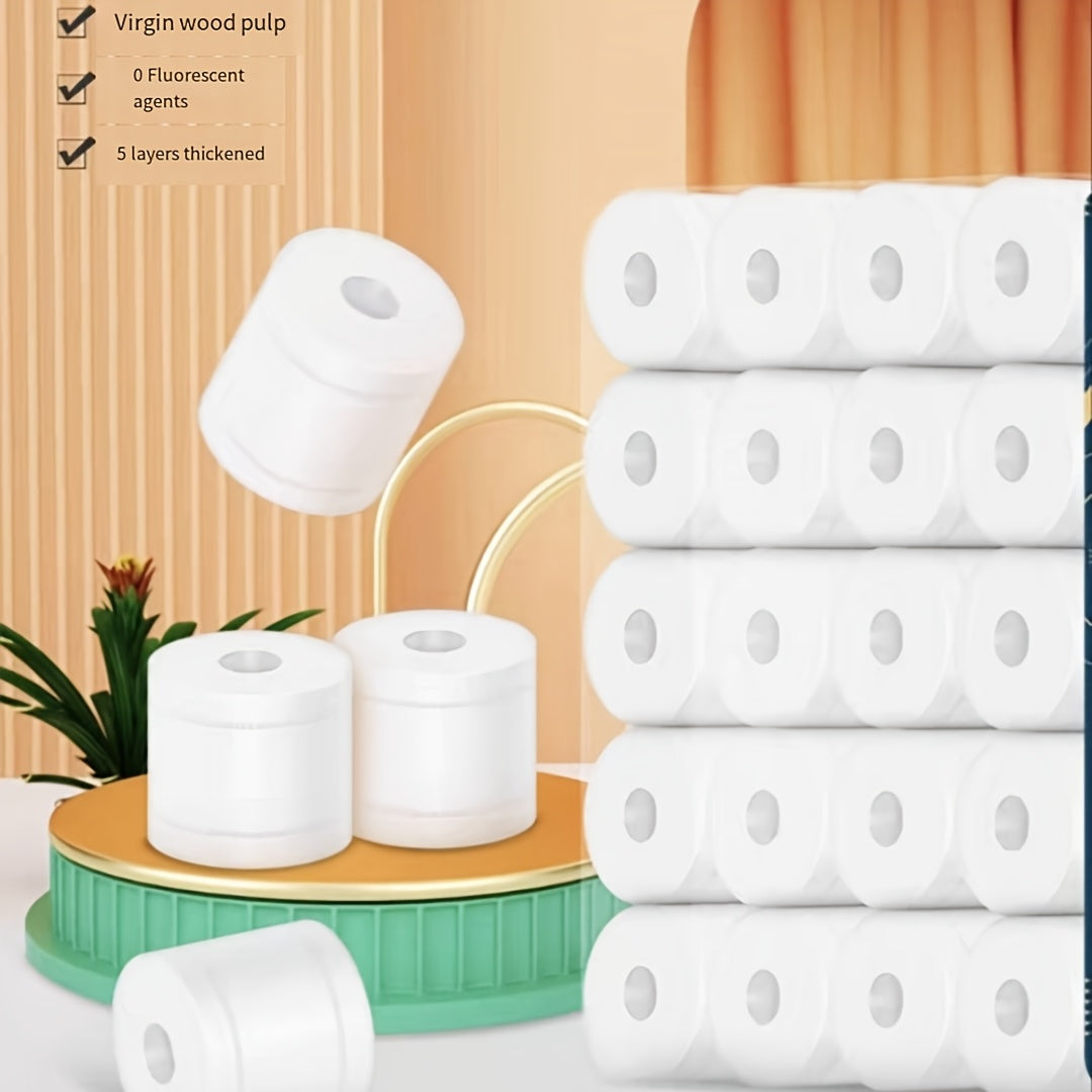 Papel higiénico Spring Touch de 4 capas, ultrasuave, resistente, 10/20/30 rollos, sin pelusas