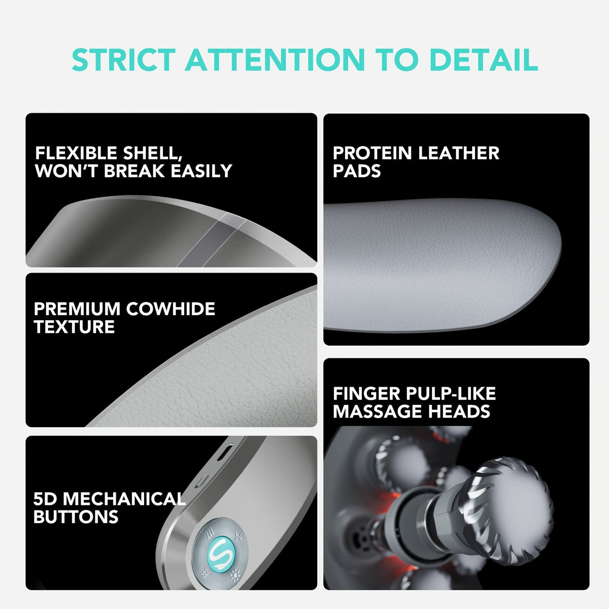 Neck Massager with Heat Cordless Portable Deep Kneading Muscle Relaxer