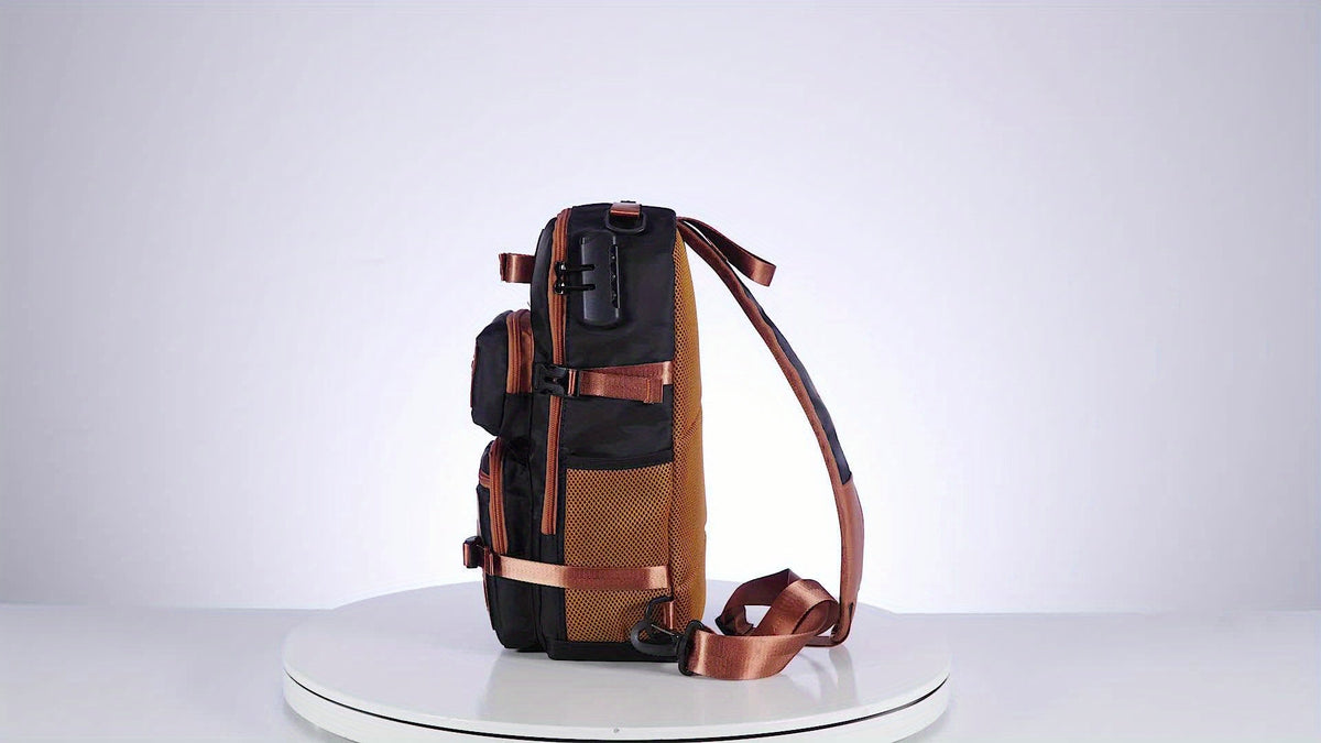 Bolso bandolera antirrobo para hombre, mochila de pecho cruzada, bolso de viaje impermeable con USB