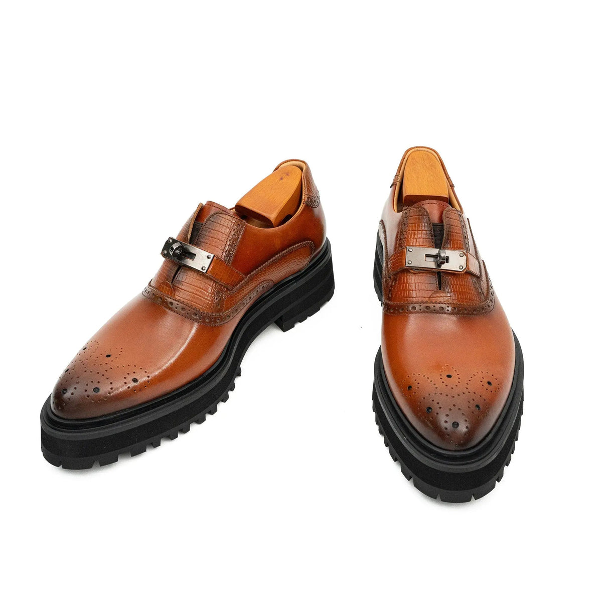 Brown Calf Leather Loafers