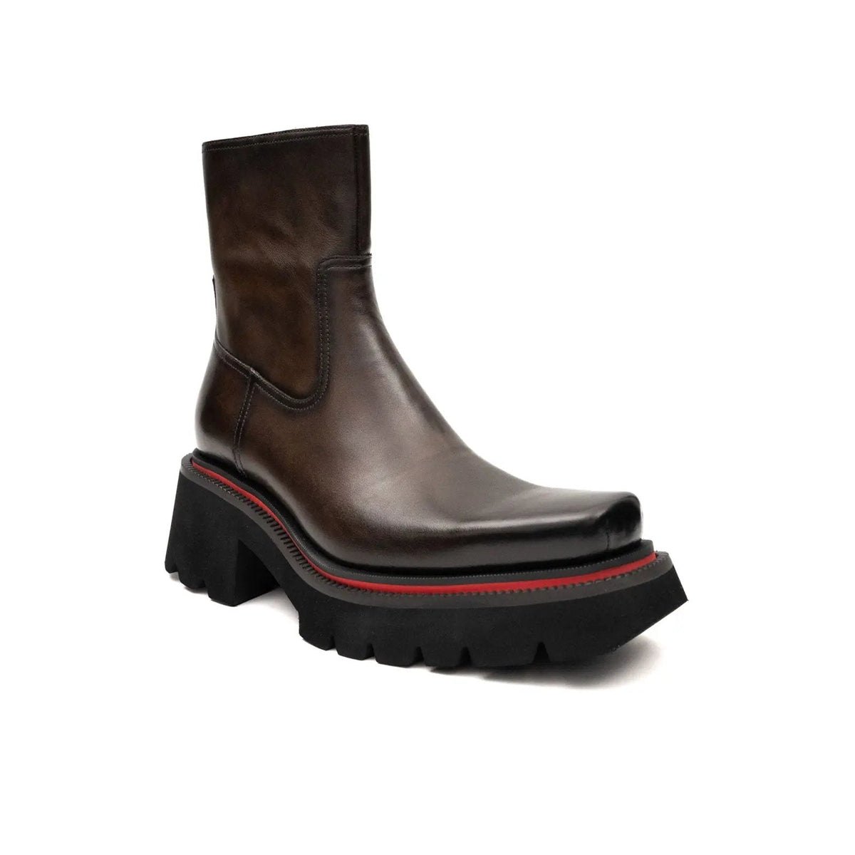 Dark Brown Calf Leather Chelsea Boots