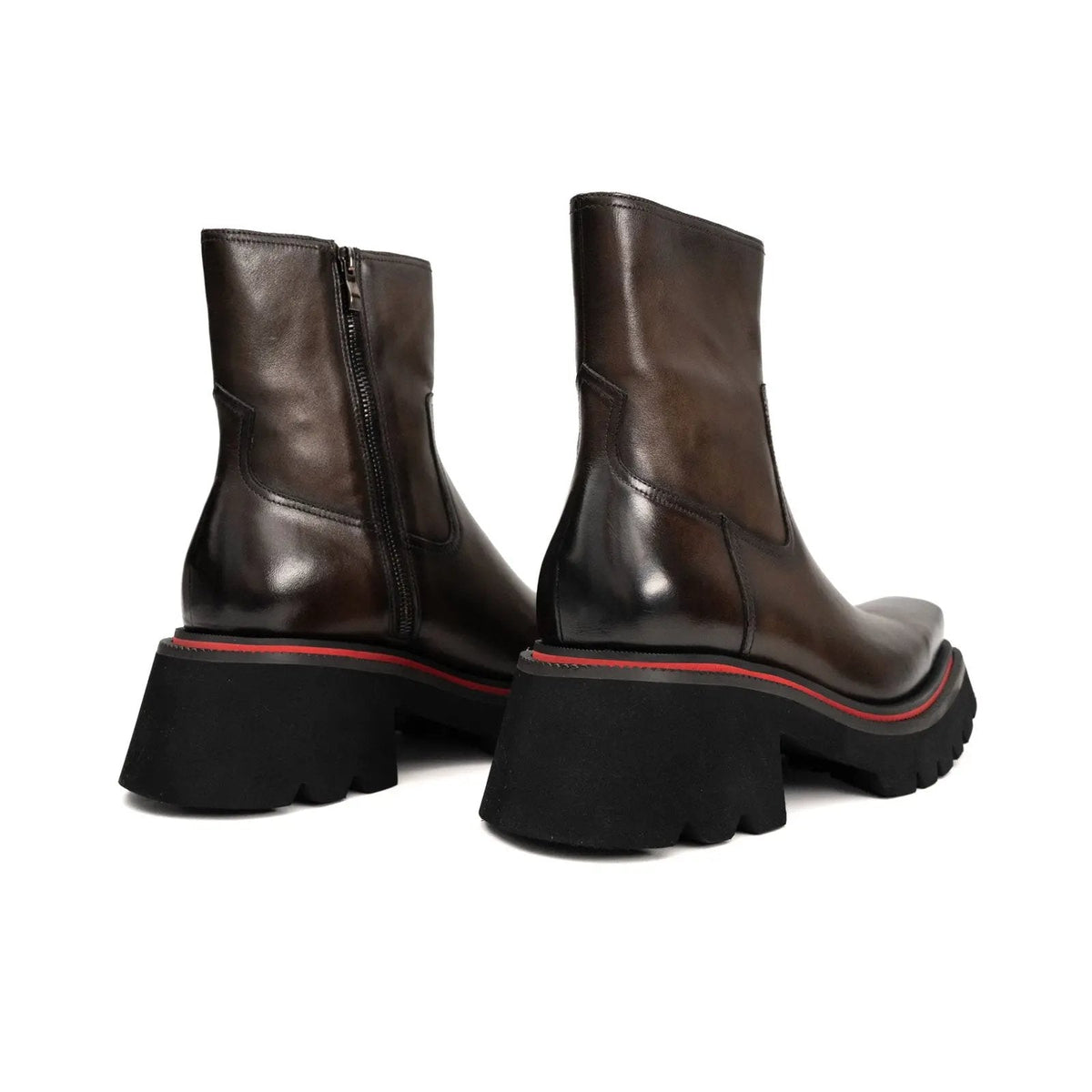 Dark Brown Calf Leather Chelsea Boots