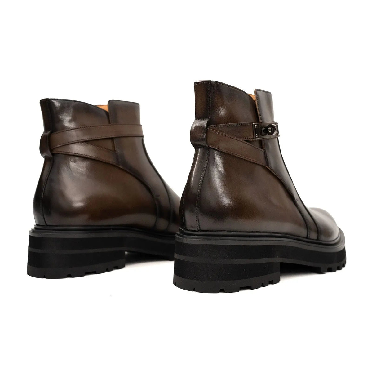 Brown Calf Leather Chelsea Boots