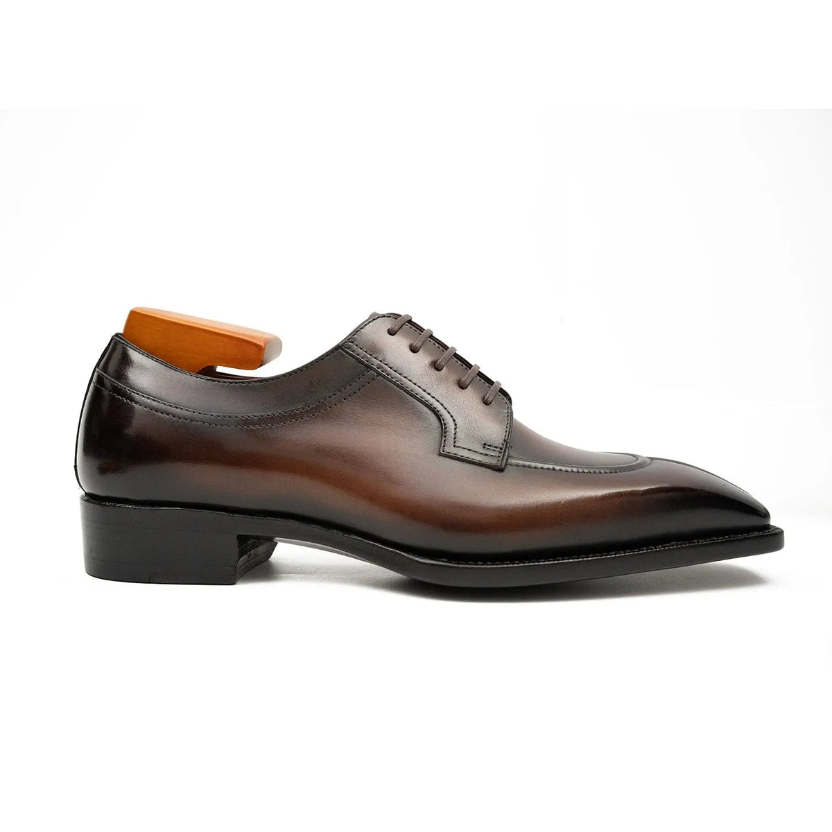 Brown Calf Leather Derby Shoes