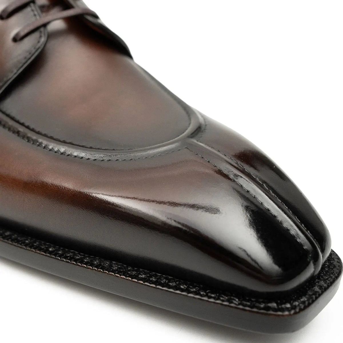 Brown Calf Leather Derby Shoes