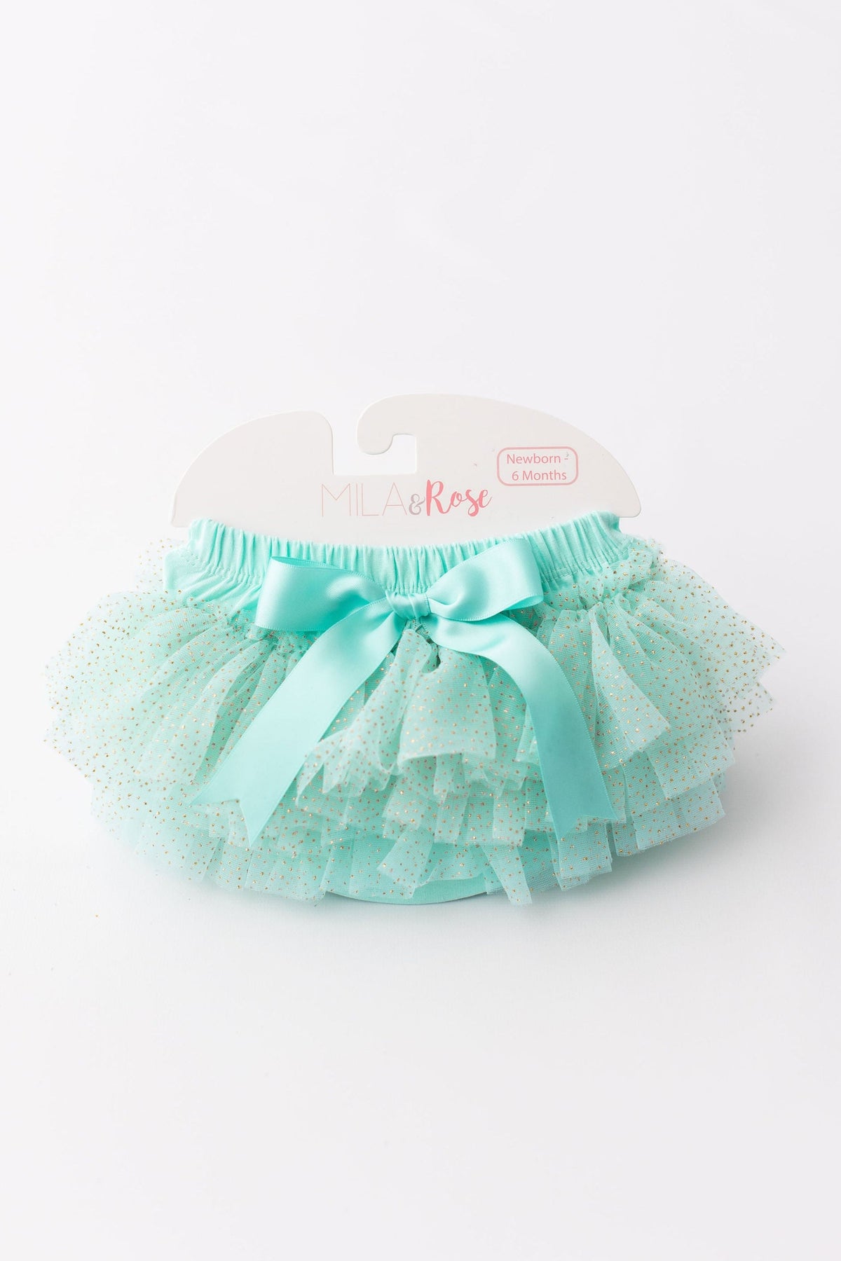Mint & Gold Glitter Ruffle Tutu Bloomer