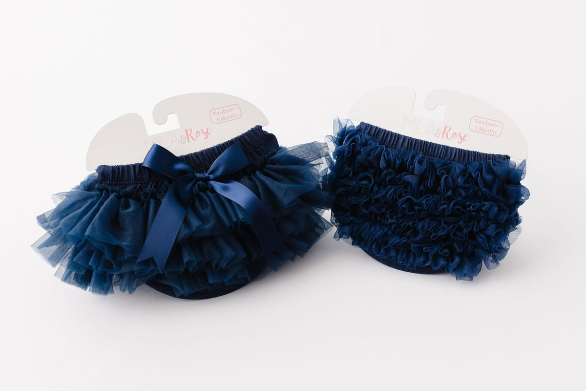 Navy Blue Ruffle Tutu Bloomer