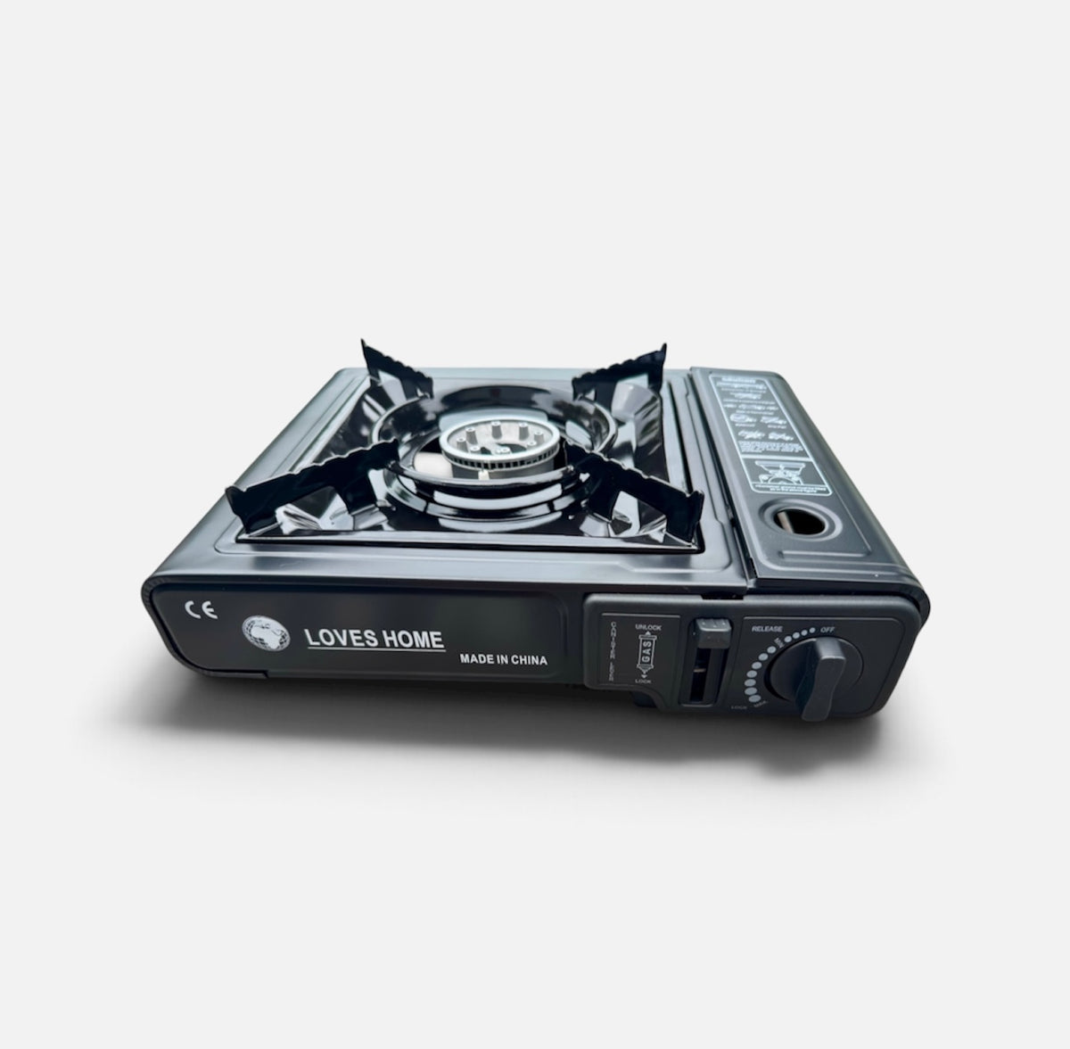 Portable Butane Camping Stove with Case: Automatic Ignition, Precise Heat Control - Camping & Tailgating and Outdoor Cooking