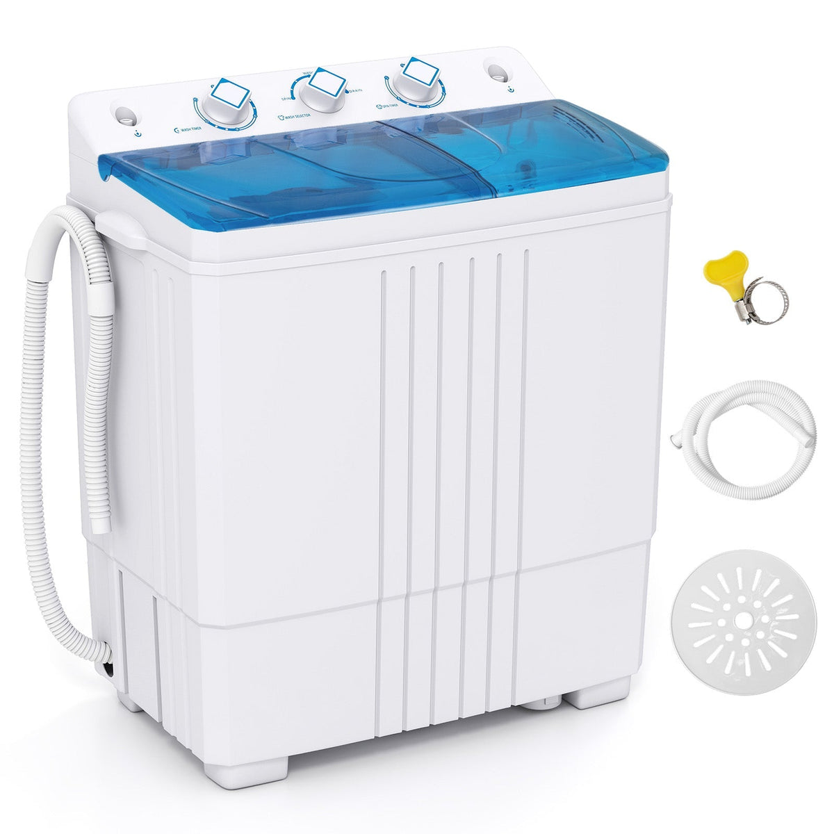 Portable Washing Machine with Built-in Drain Pump