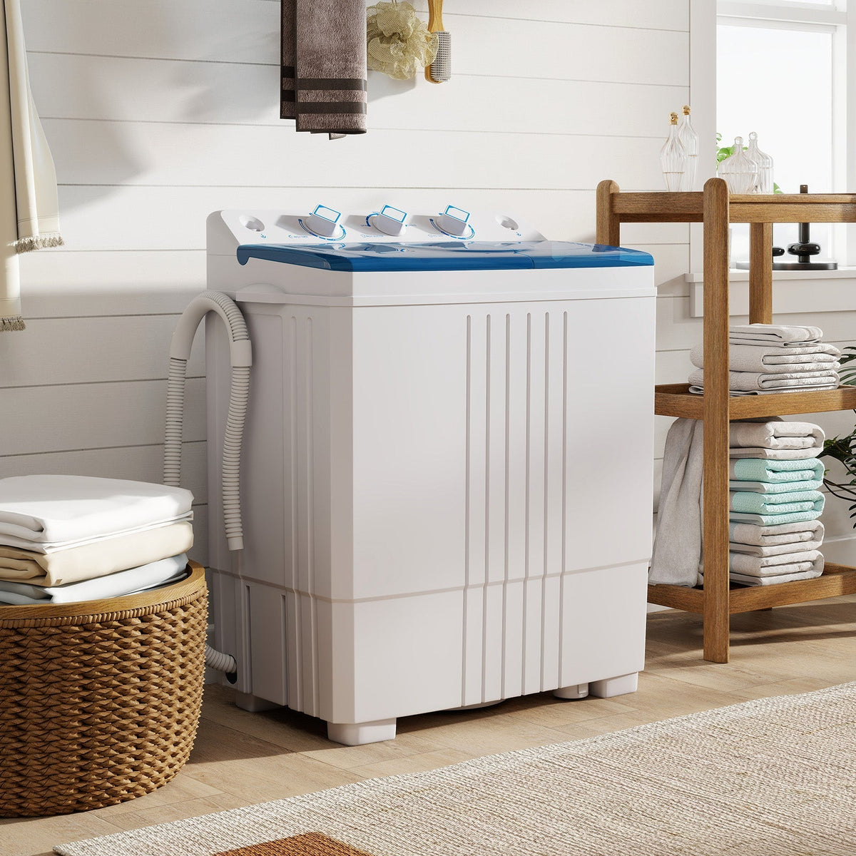 Portable Washing Machine with Built-in Drain Pump