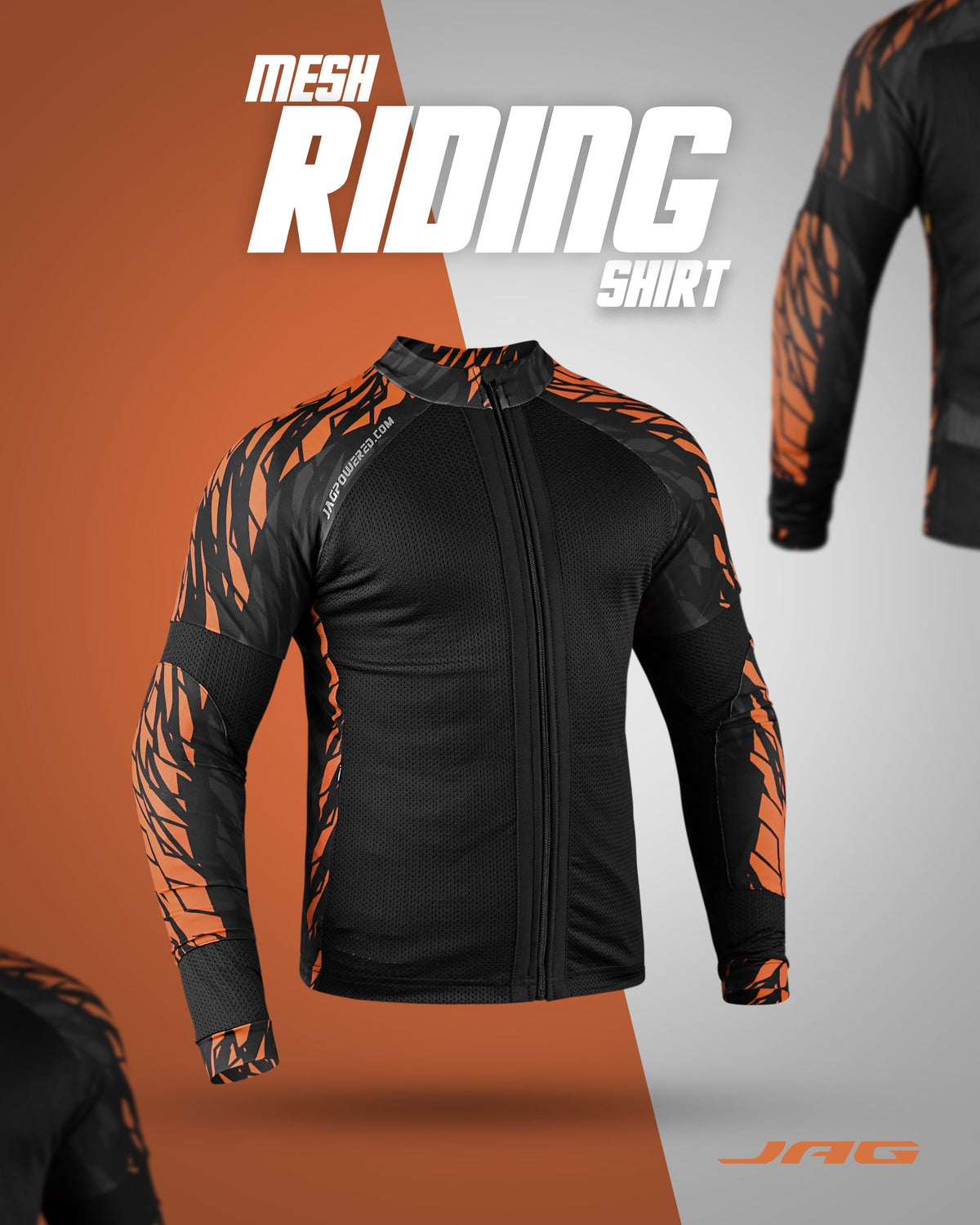 Camisa de motocicleta de malla JAG | Protección con certificación CE